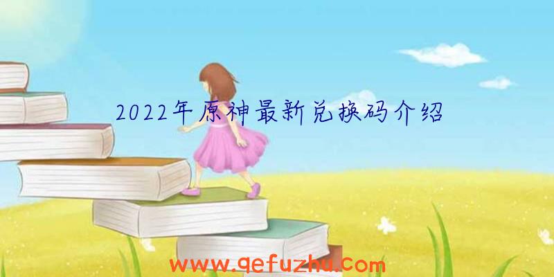 2022年原神最新兑换码介绍