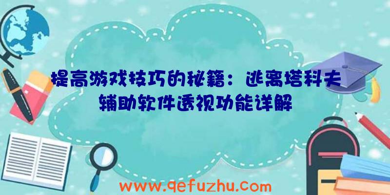 提高游戏技巧的秘籍：逃离塔科夫辅助软件透视功能详解