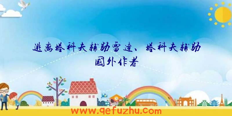逃离塔科夫辅助雷达、塔科夫辅助国外作者