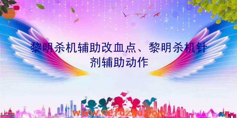 黎明杀机辅助改血点、黎明杀机针剂辅助动作