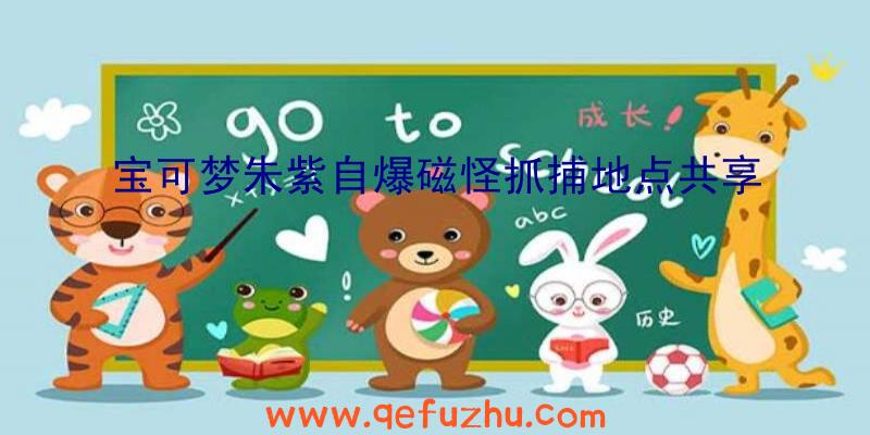 宝可梦朱紫自爆磁怪抓捕地点共享